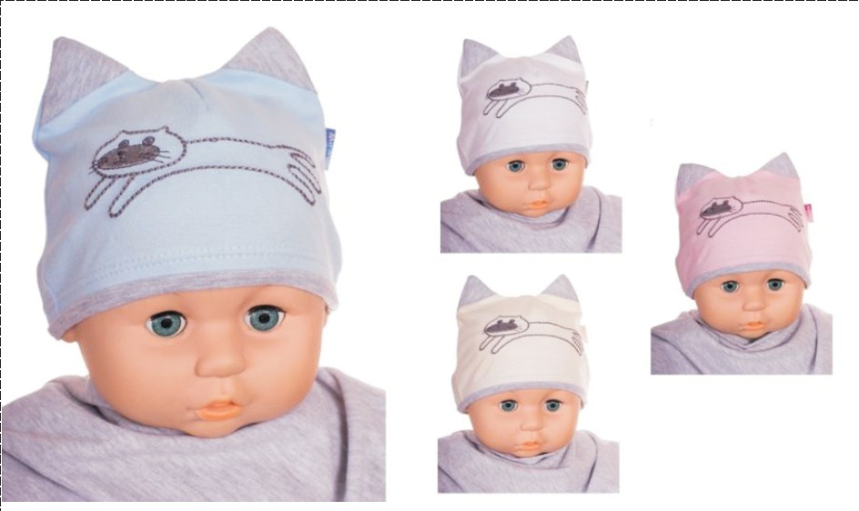 Čiapka Cr-Cz061 Kot mix farieb 34 36 38 40 42 2531