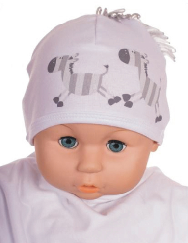 Čiapka Cr-Cz063 Zebra white biela 34 36 38 40 42 2533