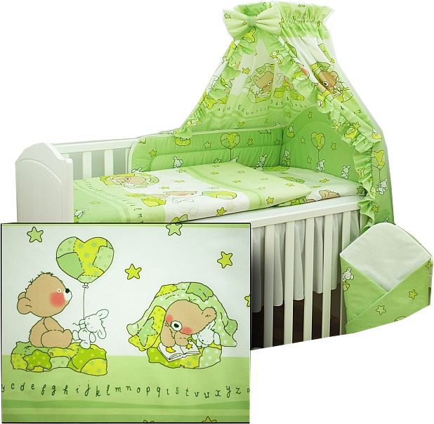 PS 1+1 90x130 40x60 BA potlač green zelená g macko 031 2549