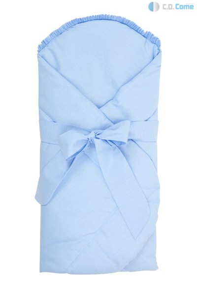 Zavinovačka kokos 75x80 šnúrky blue modrá na krst 2589