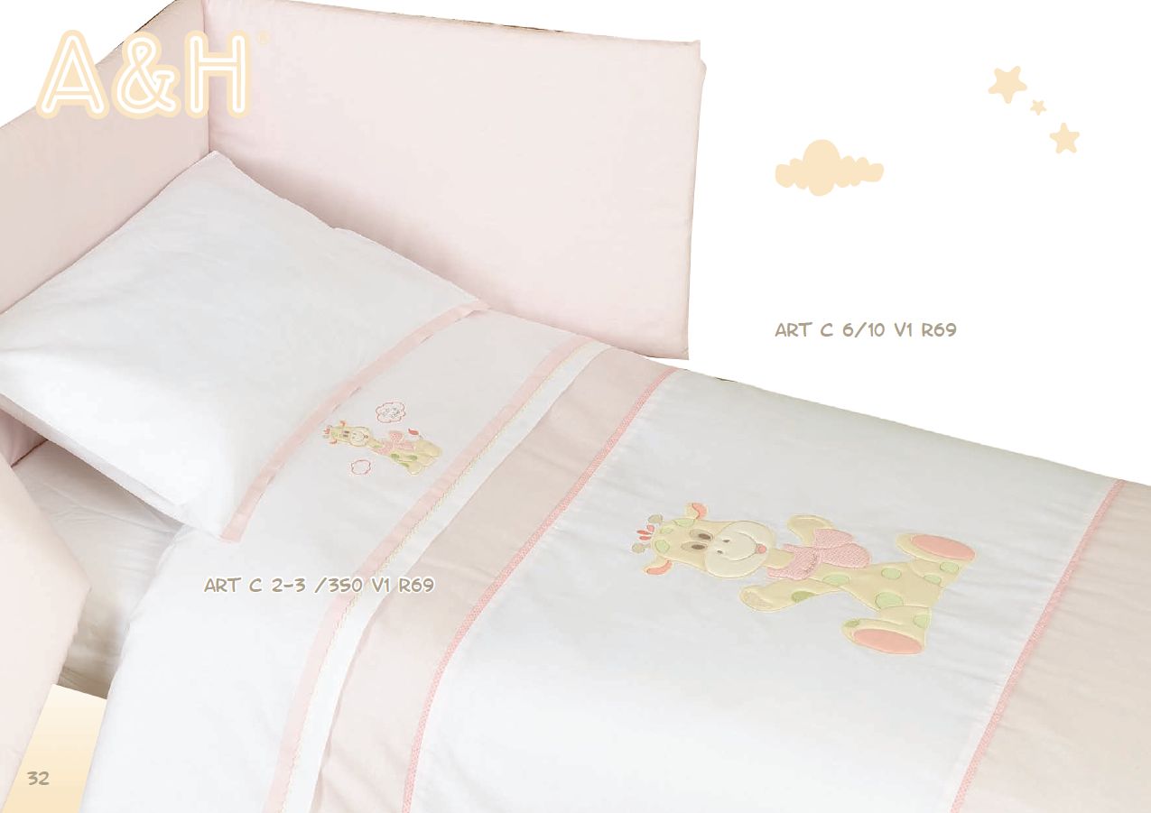 6/10S 2D R69 100x135 40x60 PS pink ružová žirafa 6163