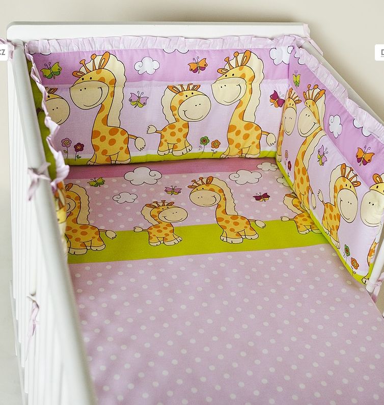 PS 5D 100x135 40x60 180x30 BA potlač pink ružová K žirafa 3035