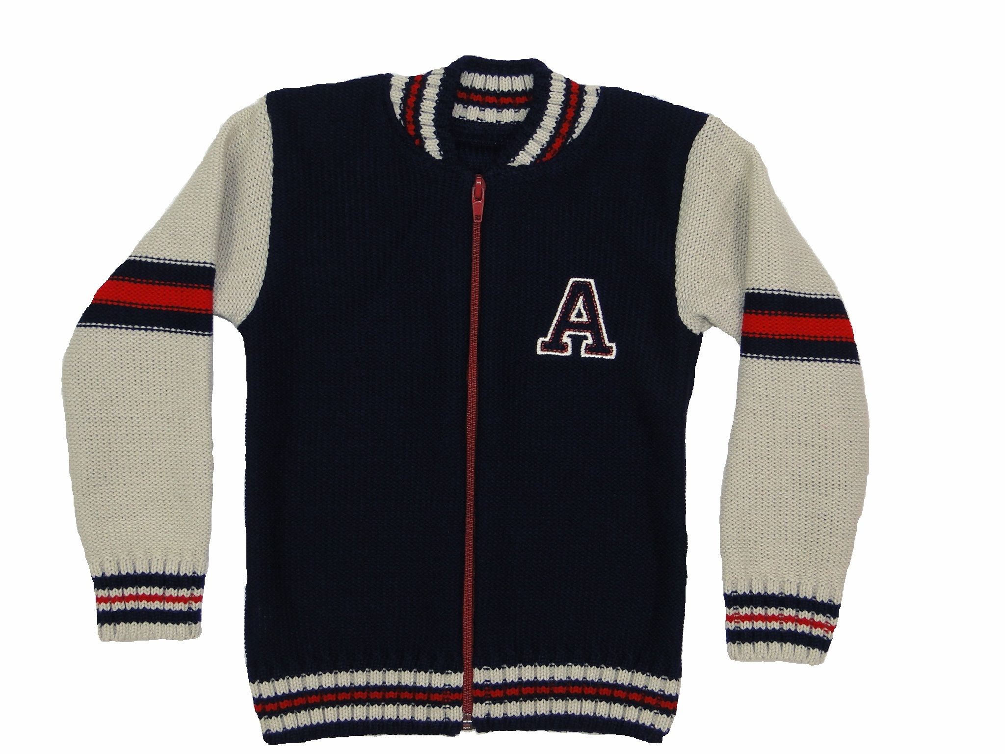 Svetrík JM 283 blue tmavo modrá na zips 98 2887