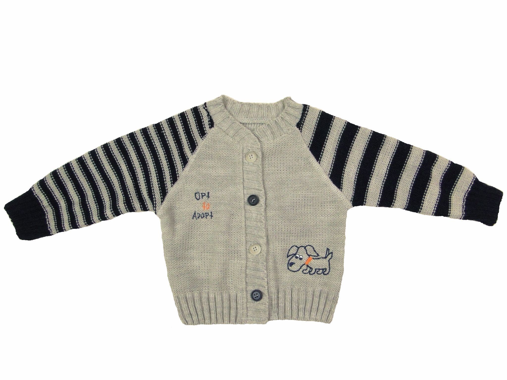 Svetrík JM 239 grey navy blue šedá s tmavomodrou 68 2904