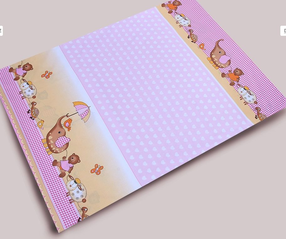 PS 1+1 100x135 40x60 BA potlač pink ružová K slonik 3019