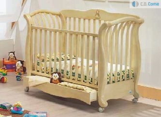 Martina baby bed postieľka antique ivory patina béžová 3185