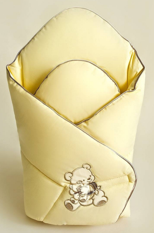 Zavinovačka hladká 80x80 Macko labky yellow žltá bez výstuže 335