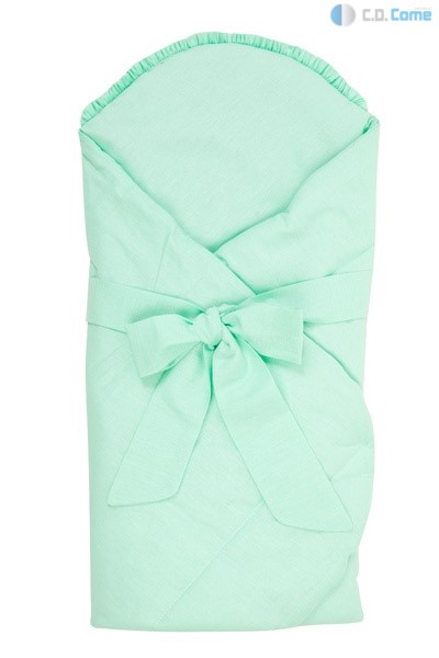 Zavinovačka kokos 75x80 šnúrky green zelená na krst 337