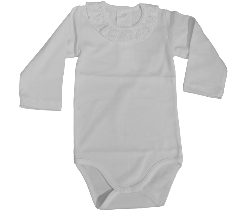 Body dlhý rukáv RB 735 white biela slávnostné Mária 62 3447