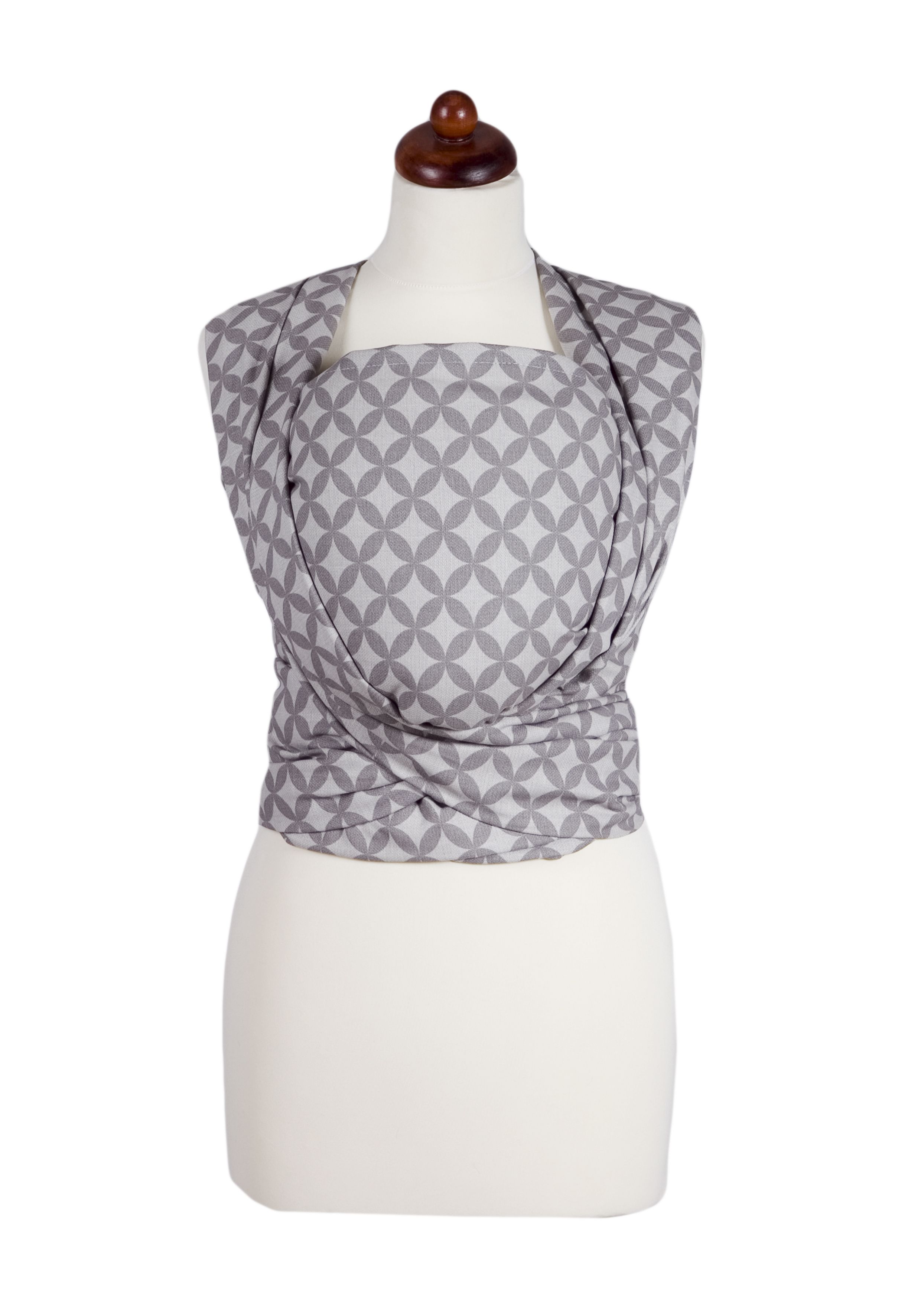 Šatka BE CLOSE na nosenie bábätka od 3,5 do 13kg N17 pásik fareb 8629