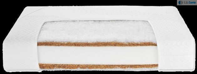 Matrac Molitanko Top 120x60x8,5 kokos x2 Lux Komfort biely 3685