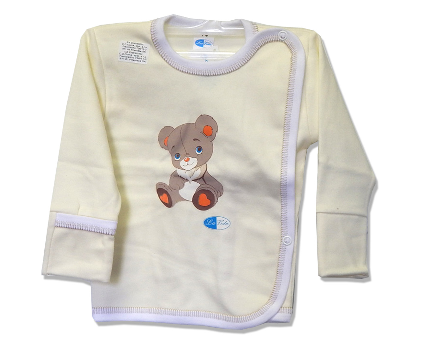 Košielka rukavičky HX potlač beige béžová 68 3689