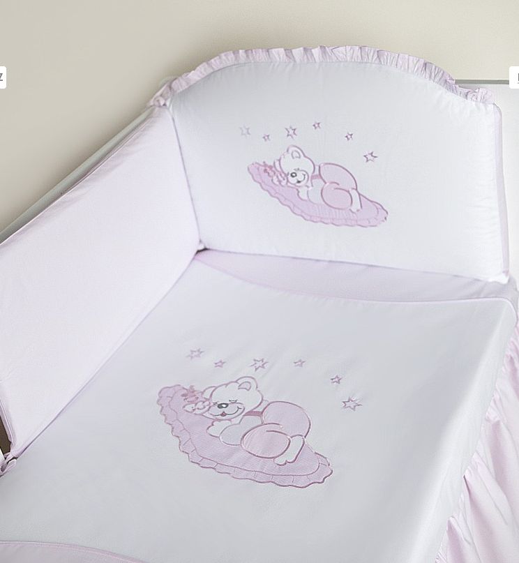 PS 5D 100x135 40x60 180x40 Výš. pink ružová K macko na vankúšiku 369