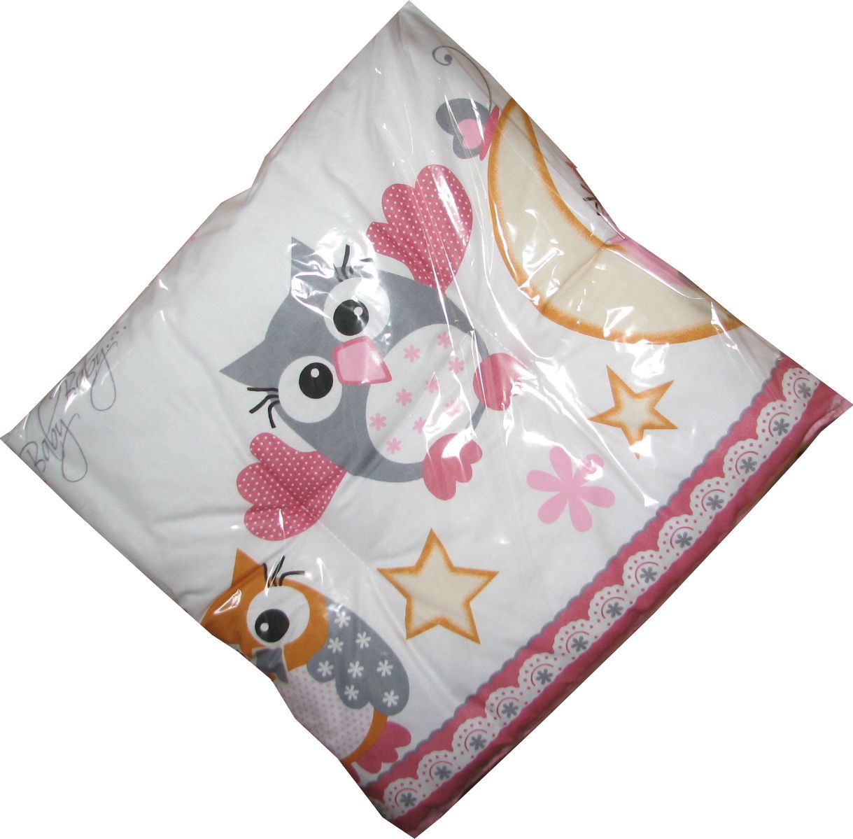 VAnkúš 40x40 bavlna potlač sedátko na stoličku pink ružová 3698