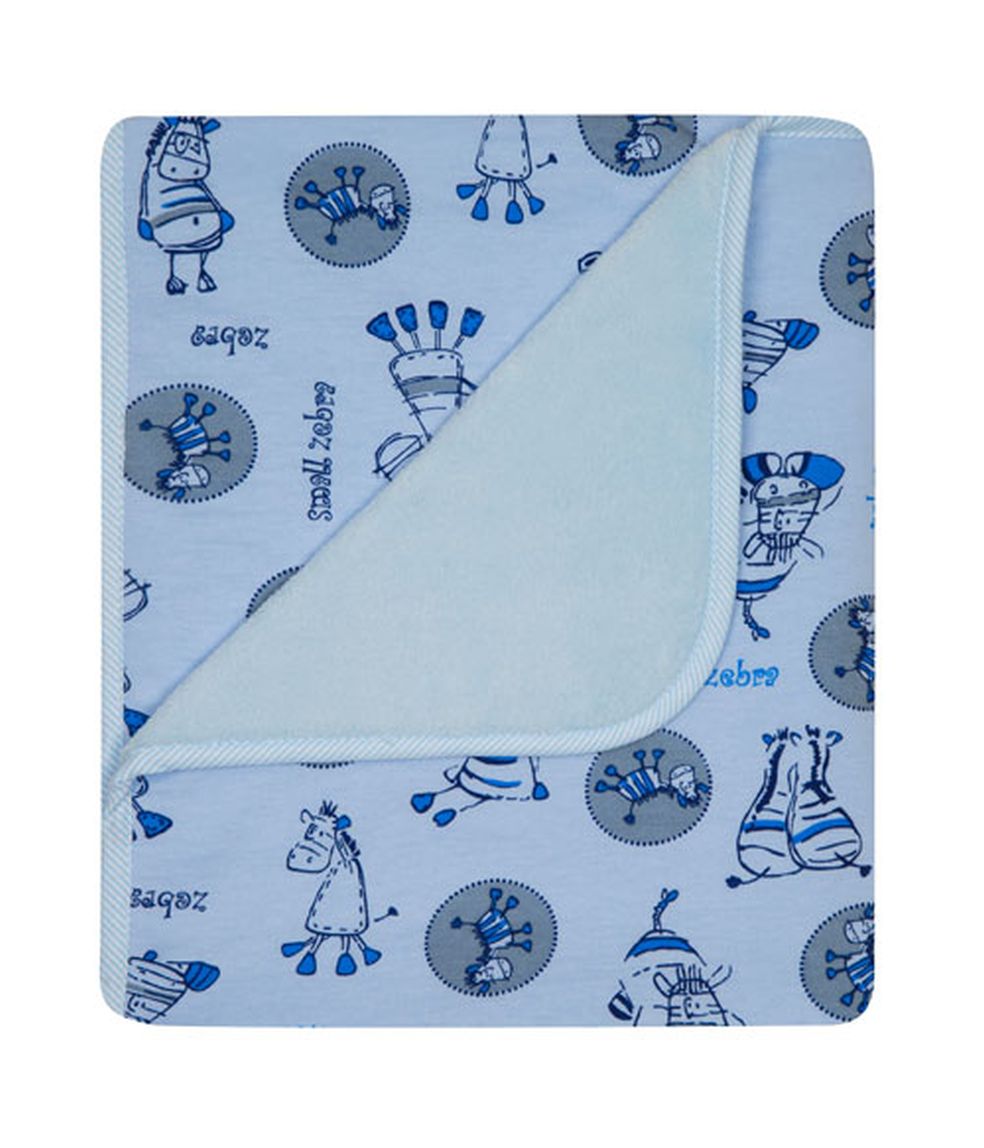 070 80x90 bavlna + mikro vyteplenie blue modrá deka 382