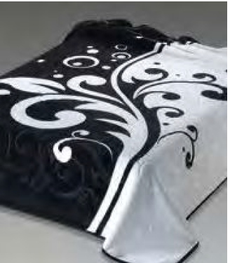 226 220x240 black čierna deka 3866