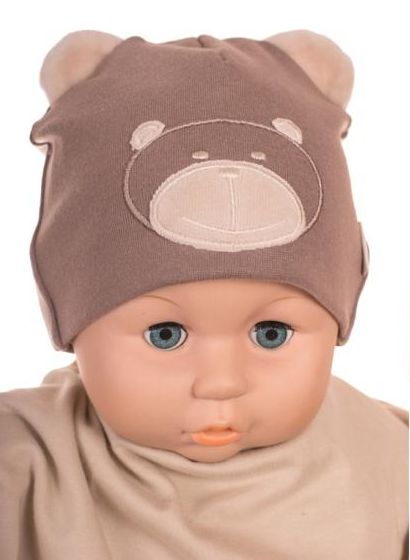 Čiapka Cr-Cz065 Macko walnut hnedá  36 38 40 42 44 3947