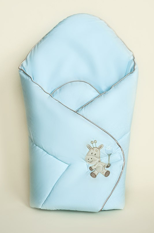 Zavinovačka hladká 80x80 Malé ZOO blue modrá bez výstuže 3960