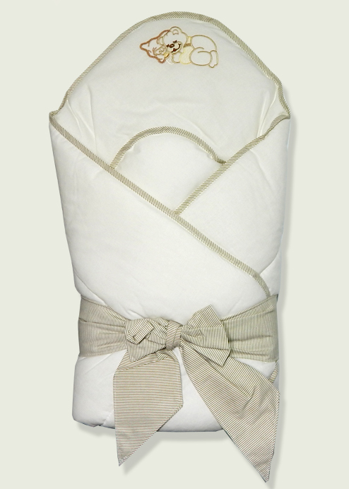 Zavinovačka šnúrky 80x80 výstuž kokos výšivka béžová perinka 4000