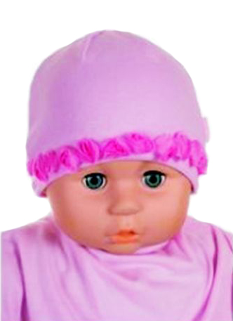 Čiapka Cr-Cz031 Kvetinka pink ružová 34 36 38 40 42 4086
