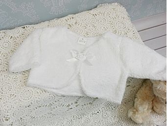 Bolerko ND white biela elegant kvetinka 80 4195