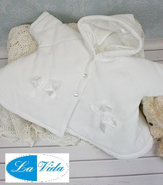 Kabátik slávnostný ND white biela Emila 80 4233