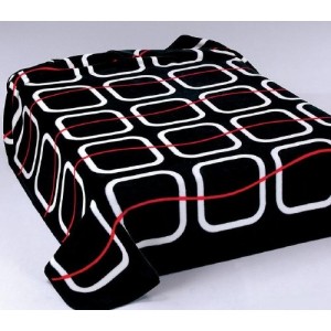 225 220x240 black čierna deka 4273