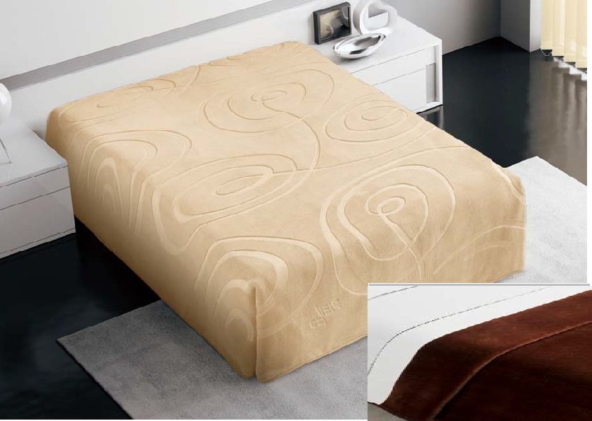 5193 160x240 75 chocolate čokoládová deka 4330