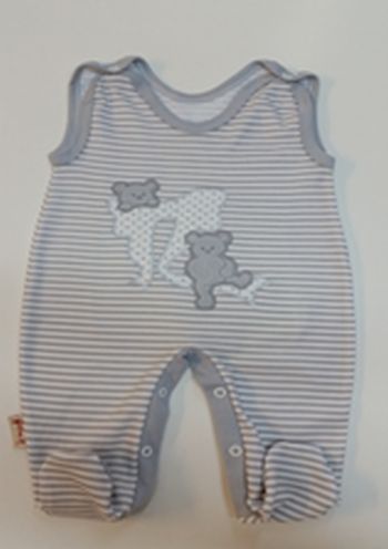 Dupačky HX výšivka grey šedá pásik 50 4443