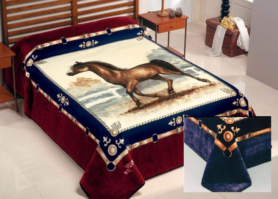 5119 220x240 4 blue modrá deka 446