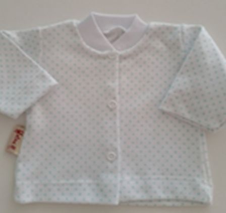 Kabátik HX white biela bodky 68 4558