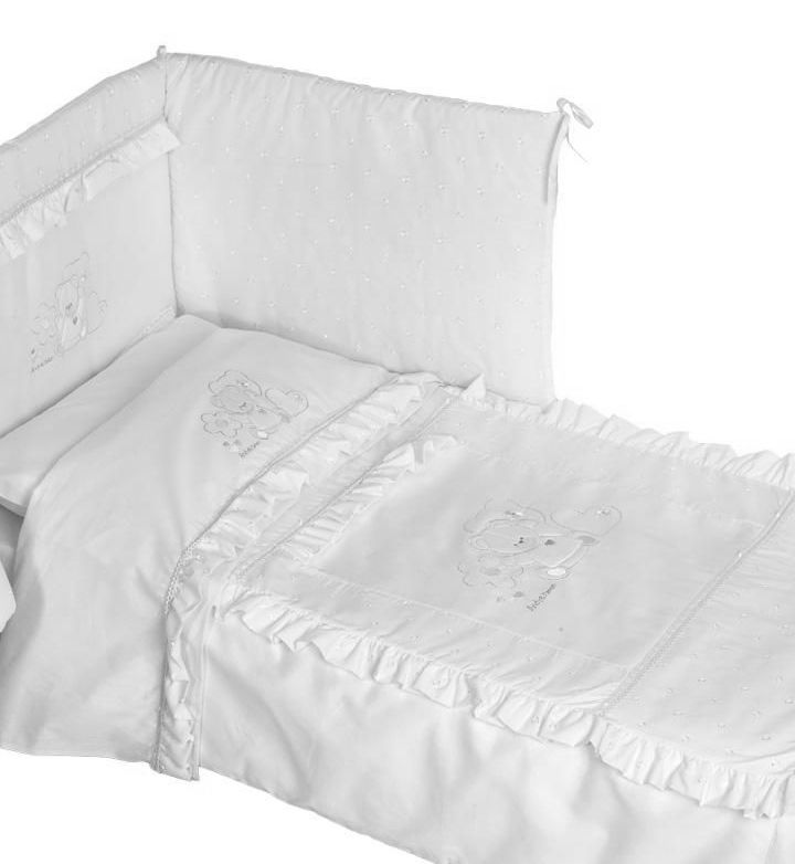 E6/06E elegant 100x135 35x50 180x40 white biela 3D post. súprava 7415