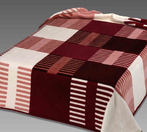 260 220x240 burgundy bordová deka 4804