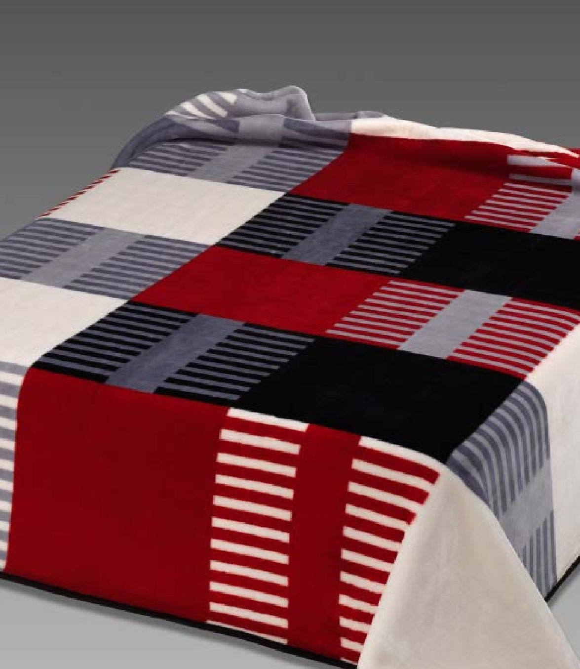 260 220x240 red červená deka 4805