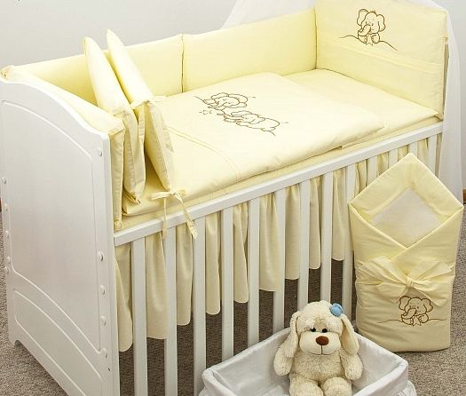 Plachta volán ozdobný pod matrac do postieľky 70x140 4855