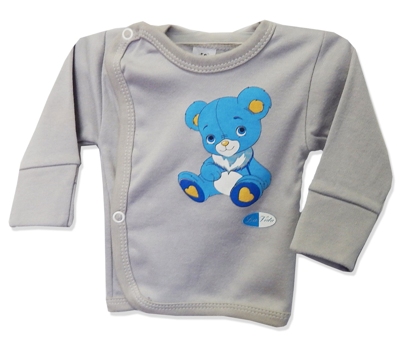 Košielka rukavičky HX potlač grey šedá 80 4867