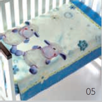 009 Piccola 80x110 05 blue modrá deka 487