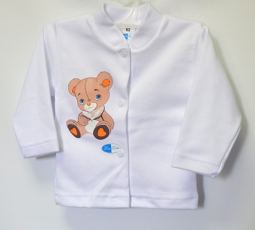 Kabátik HX potlač white biela 62 4894