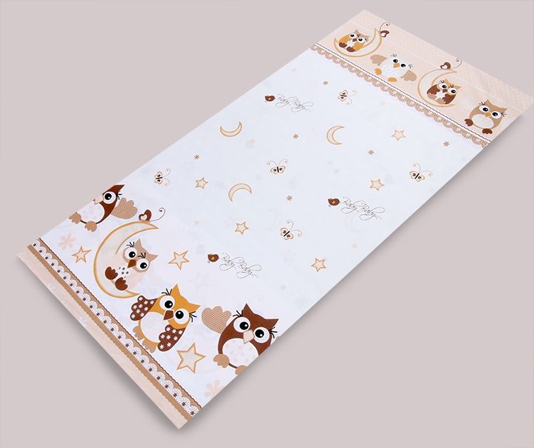 PS 1+1 100x135 40x60 BA potlač beige béžová g sova 08 E 1475