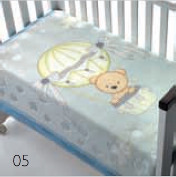 042 Luxury Plus 80x110 05 blue modrá deka 492