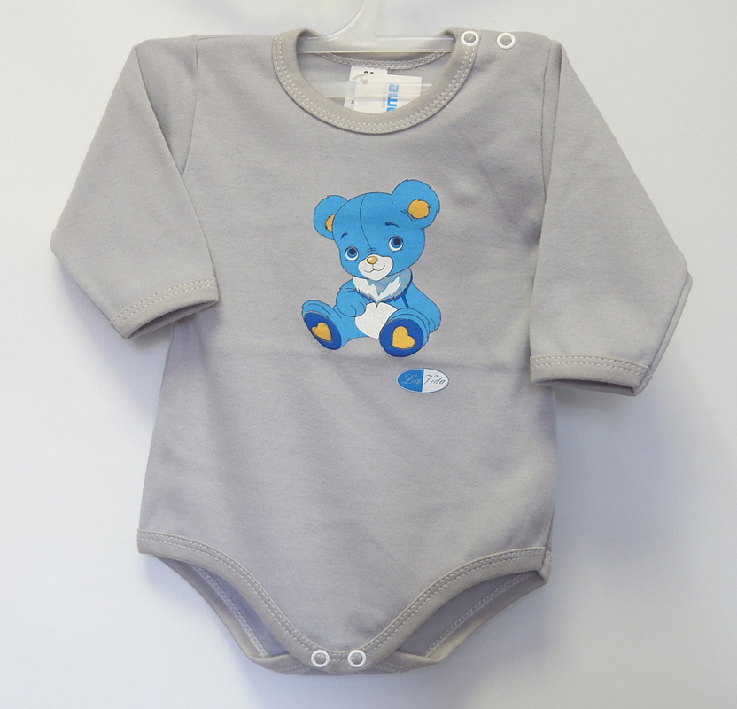 Body dlhý rukáv HX potlač grey šedá 74 4942