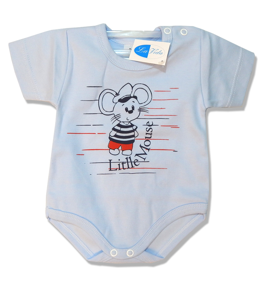 Body krátky rukáv HX potlač blue modrá 74 4955