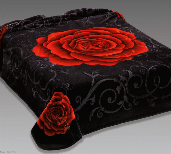 5234 220x240 black čierna deka 5100