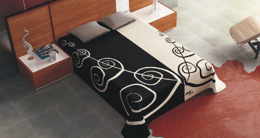 5182 220x240 99 black čierna deka 5101