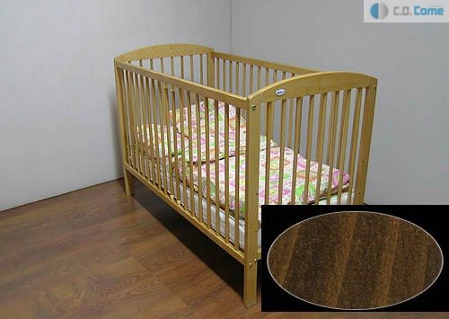 Júlia beby bed postieľla walnut hnedá má vyberateľné tyčky 5161