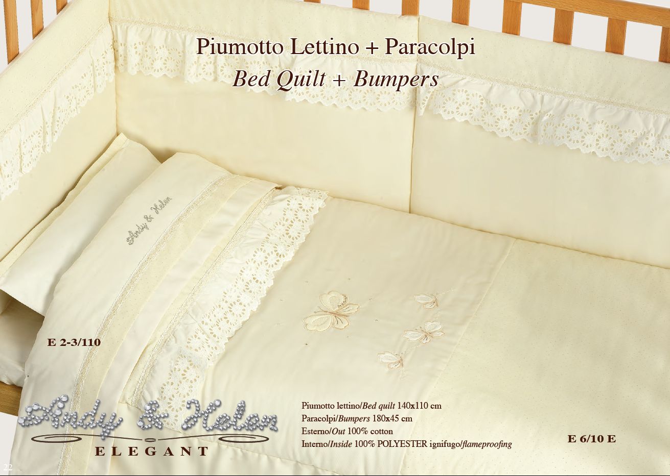 E6/10Eelegant 4D beige vyšívaná súprava do post. SW komponent 5179