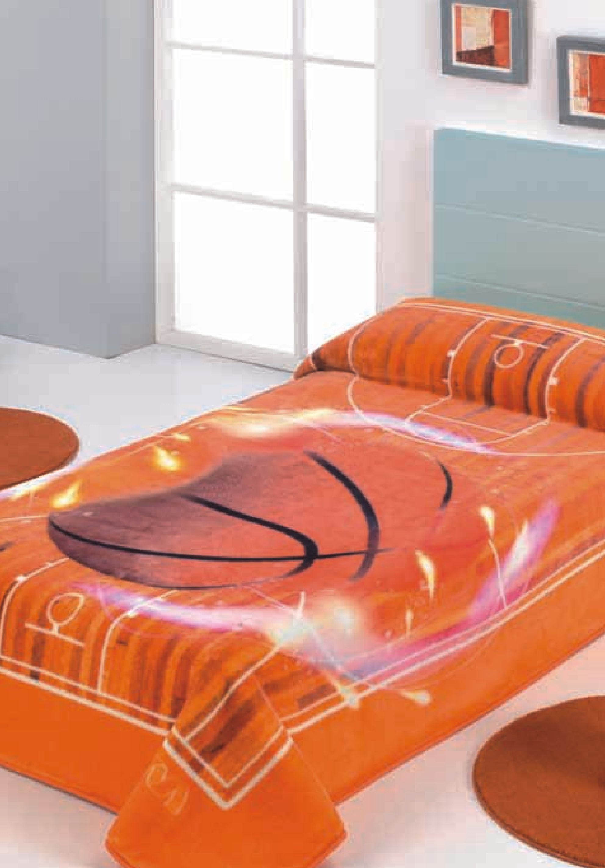 187 twins 160x220 03 orange oranžová deka 5208