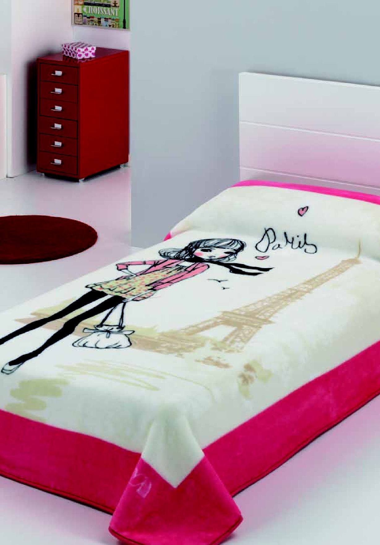 191 twins 160x220 06 fukcia jahodovočervená deka 5229