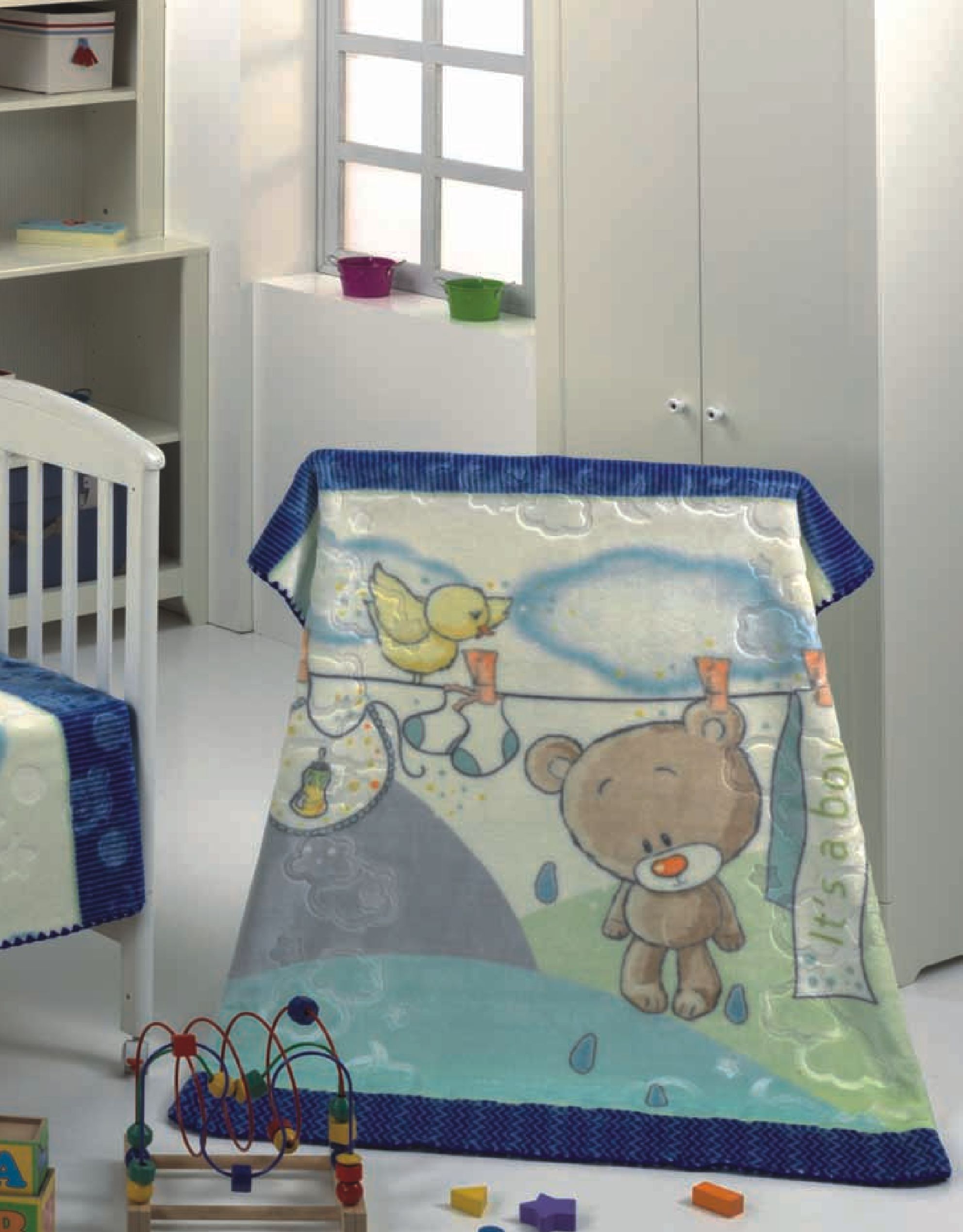 280 luxury plus 110x140 05 blue modrá deka 5252