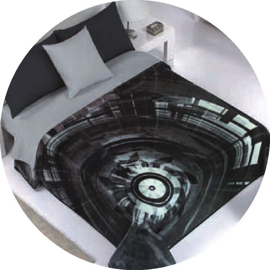 284 silver ion 220x240 16 black čierna deka 5272